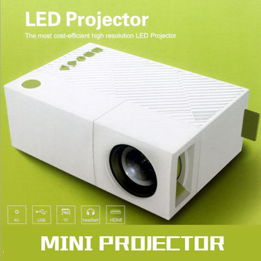 YG 310 LCD Mini Projecteur Portable 800 Lumens 320x240 Pixels Soutien 1080P 1300mAh batterie intégrée Sans Batterie