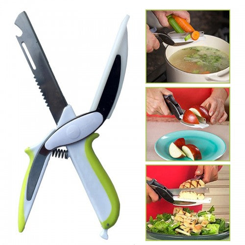 6 EN 1 CISEAUX DE CUISINE COUPE LÉGUMES -SMART CUTTER - PRATIQUE ET EFFICACE