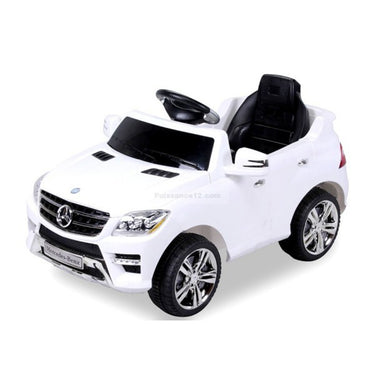 Mercedes ML350 Voiture électrique pour enfant 2 x 6 Volts Blanc