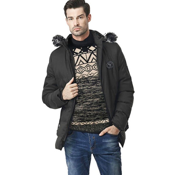 jacket fourrure homme NOIR