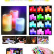 A Bakk Luma Candles Sans Cire Real Wax 12 Couleur Changement Télécommande LIGHT 3 Pcs / Set (Aléatoire)