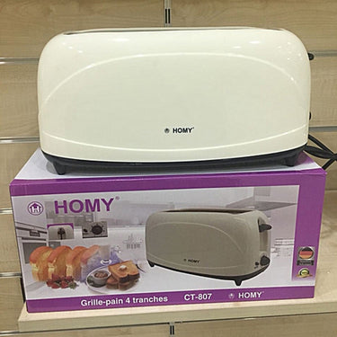 Homy Grille-pain 4 tranches Garantie 1 ans