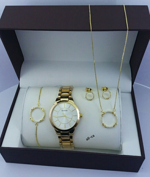 MONTRE + COLLIER + 2 BOUCLES D'OREILLE + BRACELET - PACK-B3