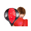 Punching ball avec des gants