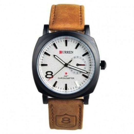 MONTRE CURREN TABLEAU BLANC POUR HOMME