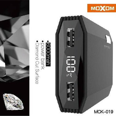 MOXOM MCK 020 10000MAH DUAL USB PORT AFFICHAGE LED POWER BANK