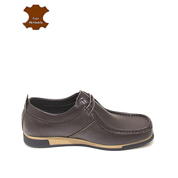 MOCASSIN 100% Cuir - Marron