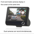 CAR DVR Caméra Voiture DVR 3 Lens Enregistreur Vidéo Full HD 1080P