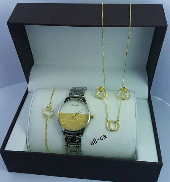 MONTRE + COLLIER + 2 BOUCLES D'OREILLE + BRACELET - PACK-B2