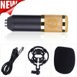 BM-800 Microphone Professionnel USB Avec Carte Son 3D Stereo Integré Et Mont Shock Et Pied De Micro Flexible