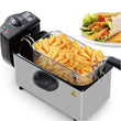 HOMETRONICS WJ800; FRITEUSE EN ACIER INOXIDABLE DE 3L