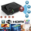 VIDÉO PROJECTEUR WIFI PORTABLE LED HD 1200 LUMENS - HDMI/ AV / USB / SD / VGA